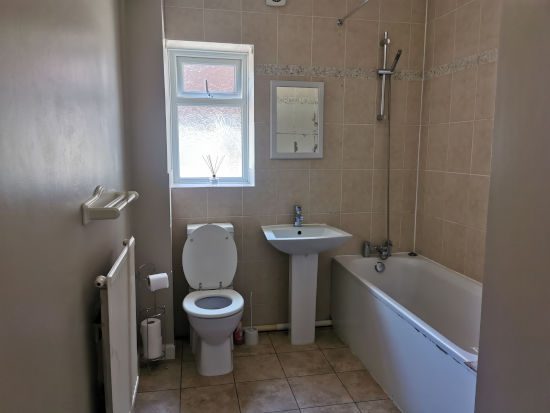 Westby Road bathroom comparison - before renovation